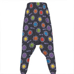 Colorful Maya Pattern Print Hammer Pants
