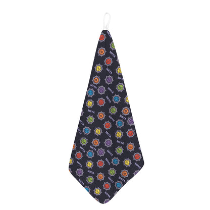 Colorful Maya Pattern Print Hand Towel