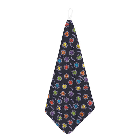 Colorful Maya Pattern Print Hand Towel