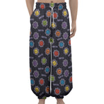 Colorful Maya Pattern Print Lantern Pants