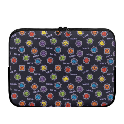 Colorful Maya Pattern Print Laptop Sleeve