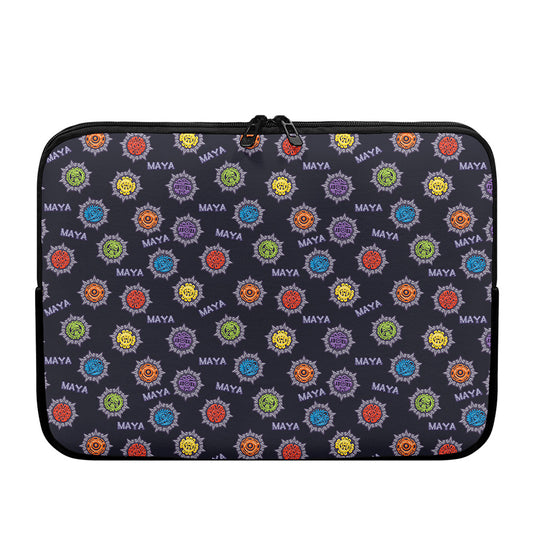 Colorful Maya Pattern Print Laptop Sleeve
