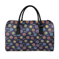 Colorful Maya Pattern Print Leather Duffel Bag