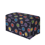 Colorful Maya Pattern Print Leather Tissue Box Cover