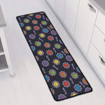 Colorful Maya Pattern Print Long Kitchen Mat