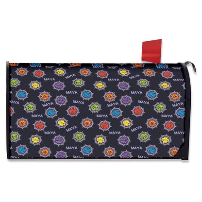 Colorful Maya Pattern Print Mailbox Cover