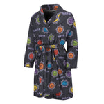 Colorful Maya Pattern Print Men's Bathrobe
