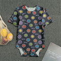 Colorful Maya Pattern Print Men's Bodysuit