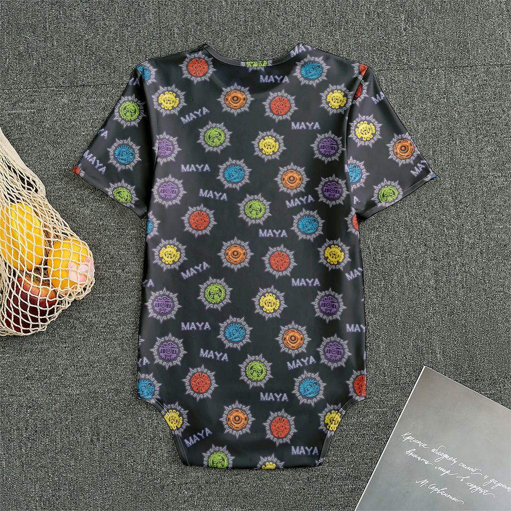 Colorful Maya Pattern Print Men's Bodysuit