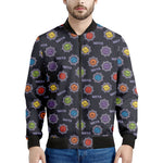 Colorful Maya Pattern Print Men's Bomber Jacket