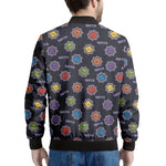 Colorful Maya Pattern Print Men's Bomber Jacket