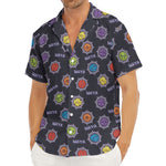 Colorful Maya Pattern Print Men's Deep V-Neck Shirt
