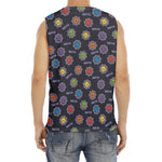 Colorful Maya Pattern Print Men's Fitness Tank Top
