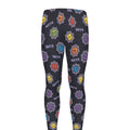 Colorful Maya Pattern Print Men's Leggings