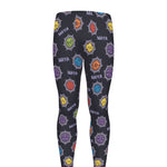 Colorful Maya Pattern Print Men's leggings