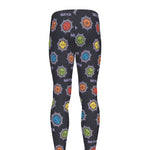 Colorful Maya Pattern Print Men's leggings