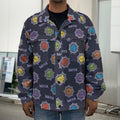 Colorful Maya Pattern Print Men's Shirt Jacket