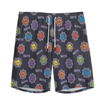 Colorful Maya Pattern Print Men's Sports Shorts