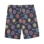 Colorful Maya Pattern Print Men's Sports Shorts