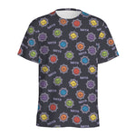 Colorful Maya Pattern Print Men's Sports T-Shirt