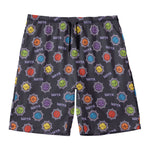 Colorful Maya Pattern Print Men's Swim Trunks