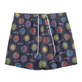 Colorful Maya Pattern Print Mesh Shorts