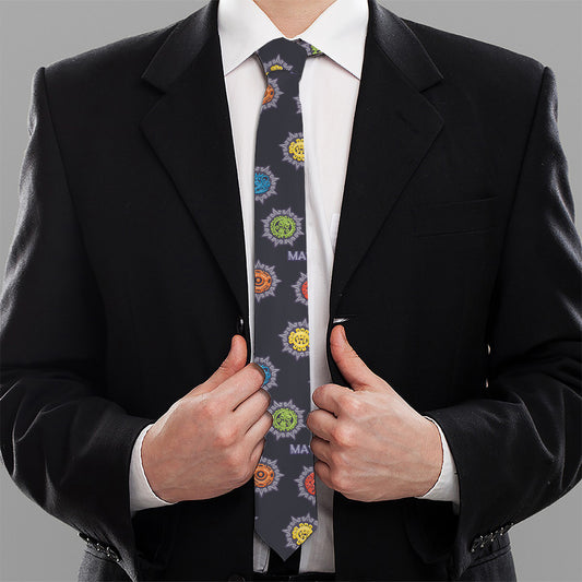 Colorful Maya Pattern Print Necktie