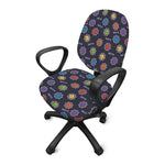 Colorful Maya Pattern Print Office Chair Cover