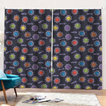 Colorful Maya Pattern Print Pencil Pleat Curtains