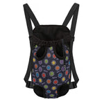 Colorful Maya Pattern Print Pet Carrier Backpack