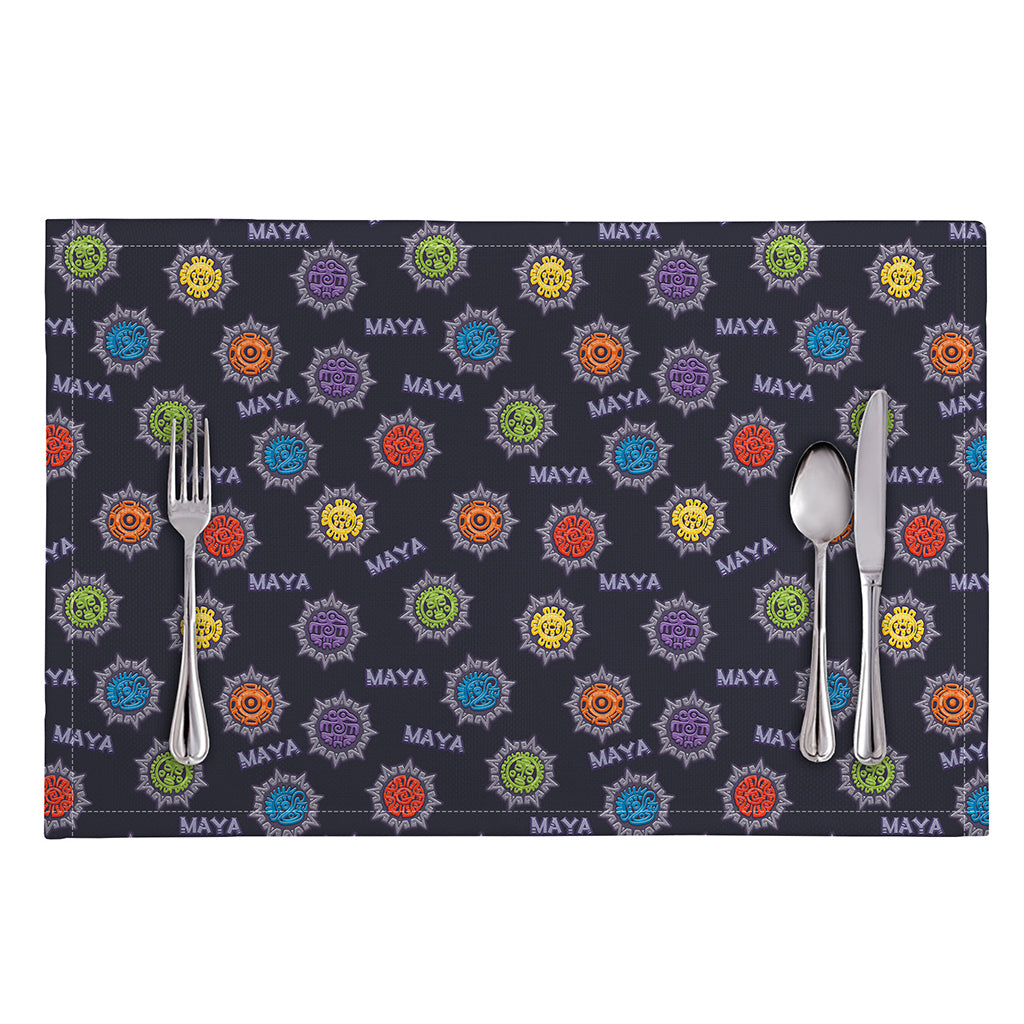Colorful Maya Pattern Print Placemat