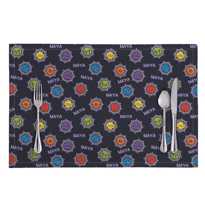 Colorful Maya Pattern Print Placemat