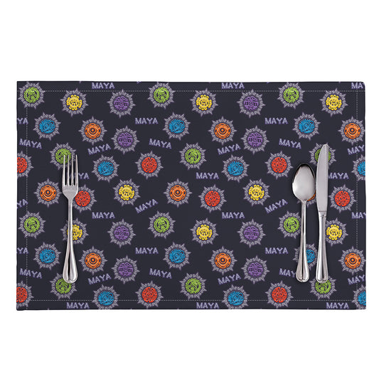 Colorful Maya Pattern Print Placemat