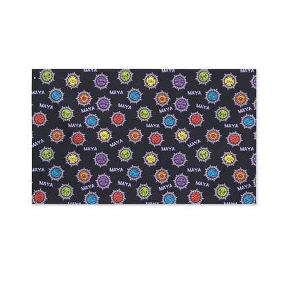 Colorful Maya Pattern Print Polyester Flag