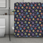 Colorful Maya Pattern Print Polyester Shower Curtain