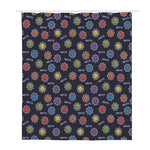 Colorful Maya Pattern Print Polyester Shower Curtain