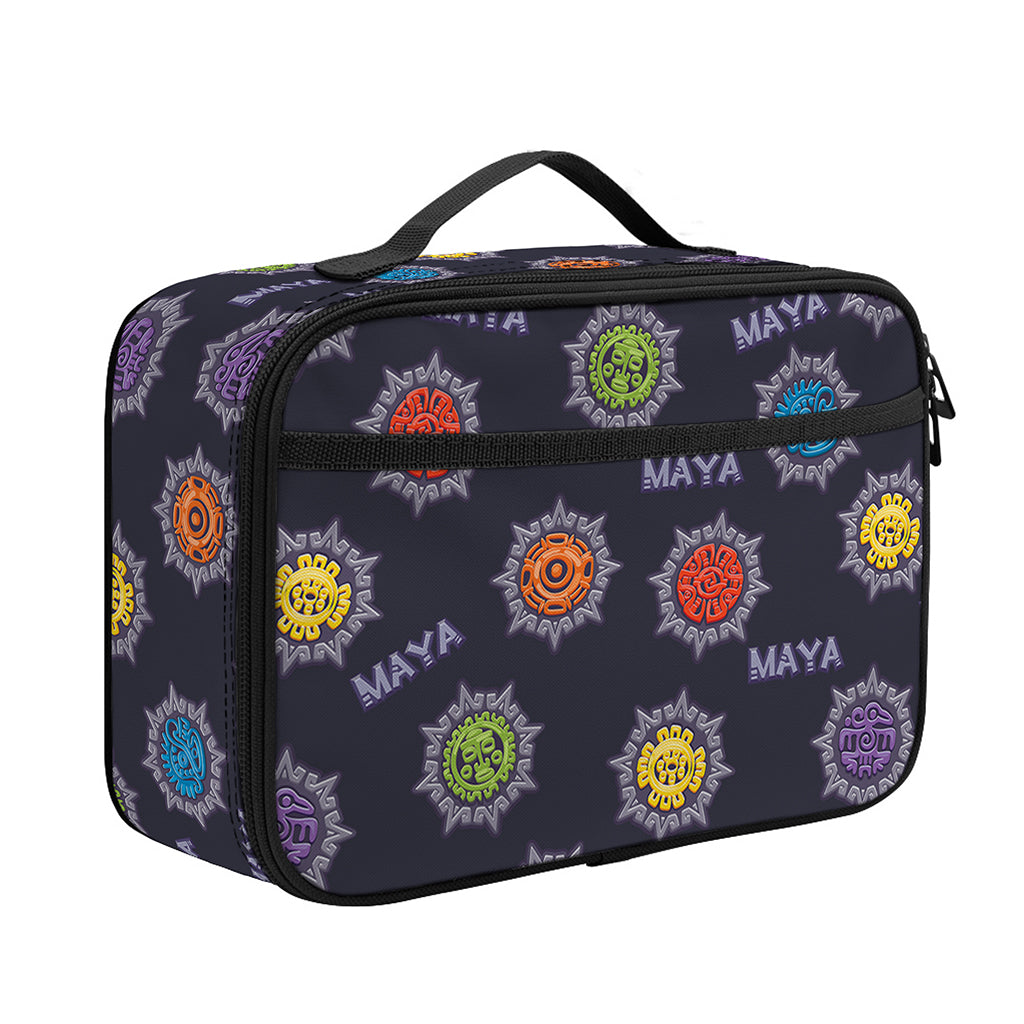 Colorful Maya Pattern Print Portable Lunch Bag