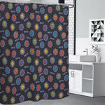 Colorful Maya Pattern Print Premium Shower Curtain