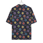 Colorful Maya Pattern Print Rayon Hawaiian Shirt