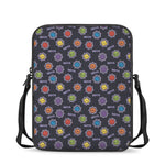 Colorful Maya Pattern Print Rectangular Crossbody Bag