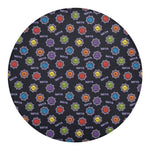Colorful Maya Pattern Print Round Blanket