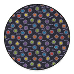 Colorful Maya Pattern Print Round Floor Mat