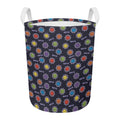 Colorful Maya Pattern Print Round Laundry Basket