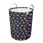 Colorful Maya Pattern Print Round Laundry Basket