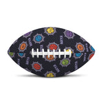 Colorful Maya Pattern Print Rugby Ball