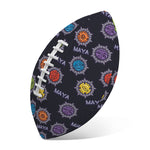Colorful Maya Pattern Print Rugby Ball
