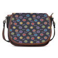 Colorful Maya Pattern Print Saddle Bag