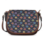 Colorful Maya Pattern Print Saddle Bag