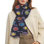 Colorful Maya Pattern Print Scarf