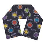 Colorful Maya Pattern Print Scarf
